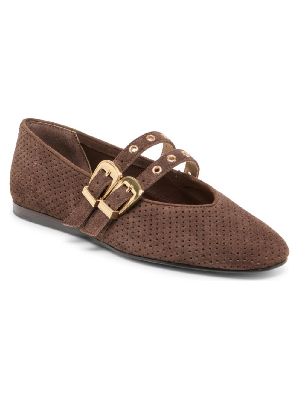 Title: Dolce Vita Baylee Grommet Mary Jane Flats Dark Brown Size 9.5 NWT